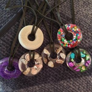 Resin necklaces